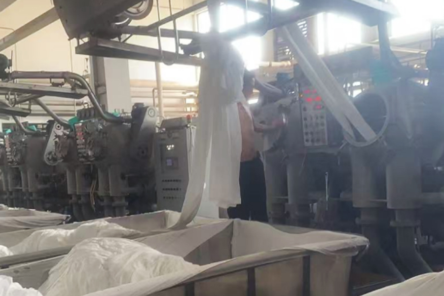 Vopsirea fabricii de producție - pânză gri în cilindru