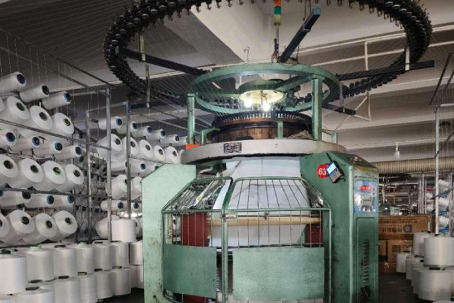 Model de producție țesătură gri-picior înalt pe o singură față