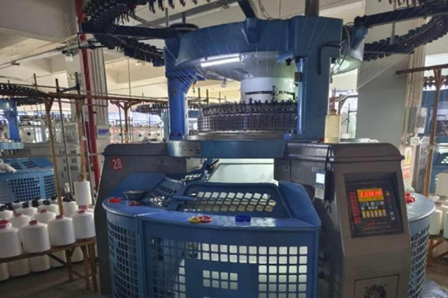 Producție țesătură gri model-picior mijlociu față-verso