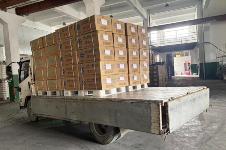 Producție DTY - depozit de produse finite