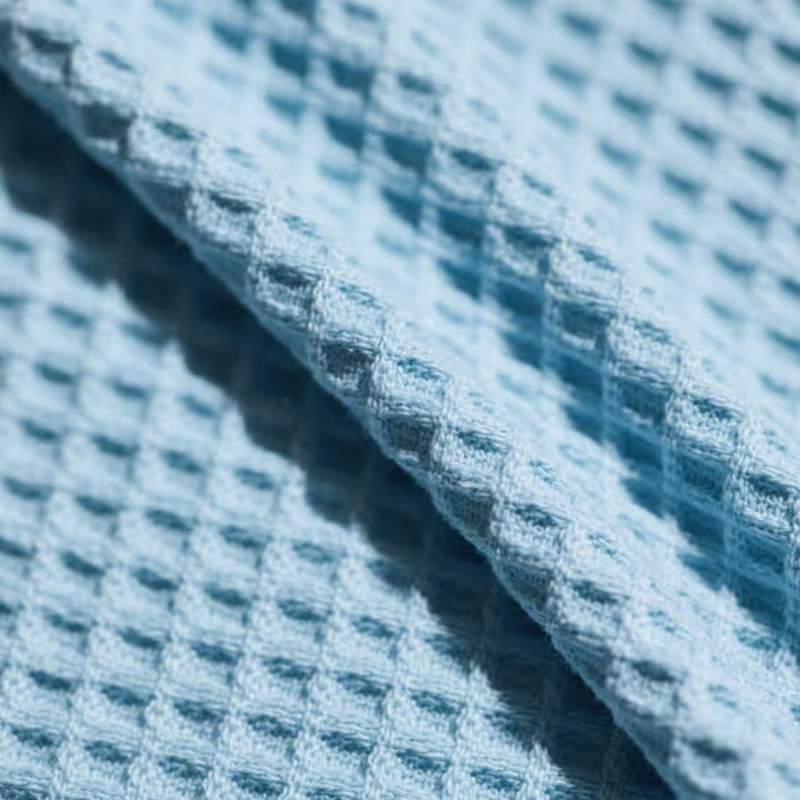 Țesături confortabile din tricot waffle
